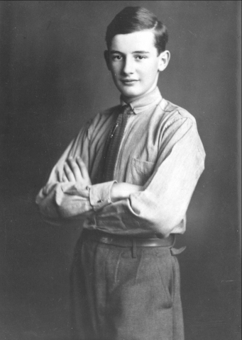 Wallenberg iskolás korában, 1925-ben
