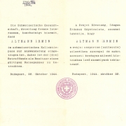 A Svájci Követség igazolása, csoportos útlevélben szerepel