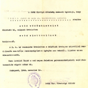 A Svéd Királyi Követség igazolása svéd védőútlevél kiállításáról, Wallenberg sokszorosított aláírásával