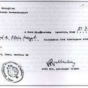 Wallenberg által aláírt igazolás